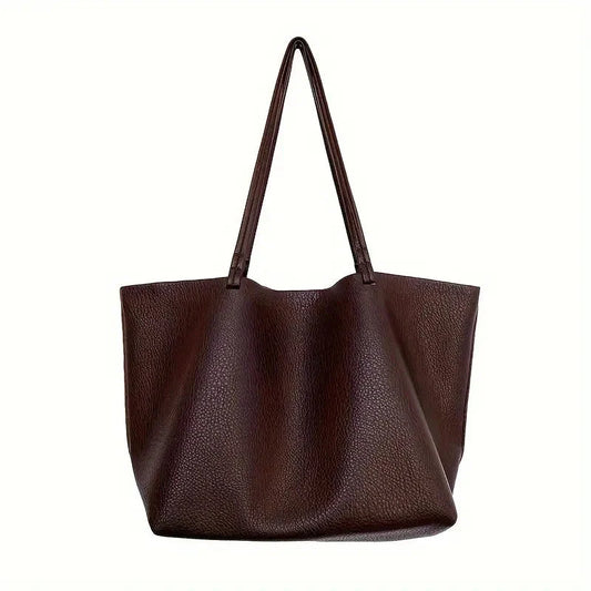 Women's Large Totes PU Leather Shoulder Bag Soft Purse Hobo Handbag Casual Top Handle Bag For Travel Work